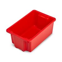 Fischer Store-Tub Nesting Crate 52L Red 648 x 415 x 265mm