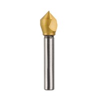 90° HSS Co5 TiN Coated Single Flute Countersink Bit