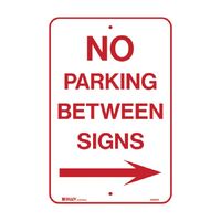 Parking Sign - No Parking Between Signs Arrow Right