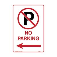 Brady Parking Sign - No Parking Picto Arrow Left