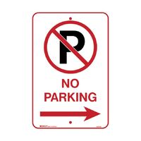 Brady Parking Sign - No Parking Picto Arrow Right
