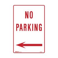 Brady Parking Sign - No Parking Arrow Left