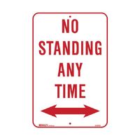 Parking Sign - No Standing Any Time Arrow Both Ways