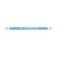 Brady Pipe Marker Air (White On Light Blue)