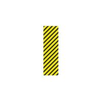 Brady  Hazardous Materials  Yellow/Black Stripes