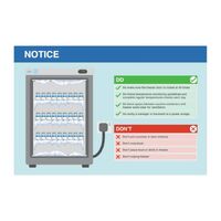 Brady Vaccine Fridge Sign - Do's and Don'ts