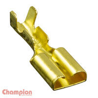 Champion QCF Crimp Terminal Lanced Push On - Brass