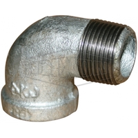 Dixon 90° Street Screwed Elbow M/F Galvanised Malleable Iron