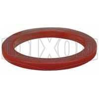Dixon Cam & Groove Gasket PTFE Encapsulated Silicone Translucent/Red