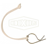 Dixon Lanyard with Carbon Steel Clip for Boss-Lock Couplings