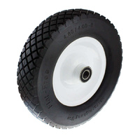 Flat Free Wheel, Puncture Proof - Steel Centre, Ball Bearing
