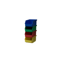 Ezylok Plastic Bin Size 5 (165L x 100W x 80H) - Box of 35 - 4 Color Options