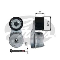 Gates GS Drivealign Heavy Duty Belt Tensioner, V-Ribbed Belt