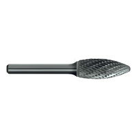 Sutton B206 Carbide Burr - Flame Shape - Double Cut