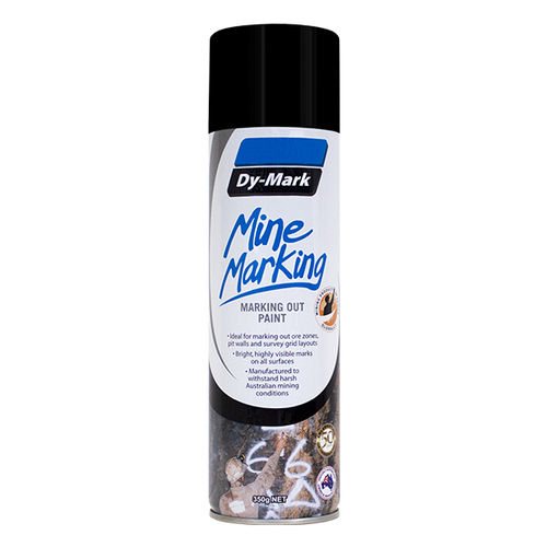 Dy-Mark Mine Marking Horizontal Spray Black 350g