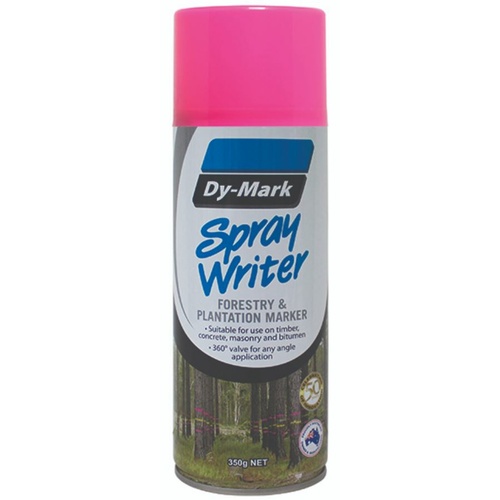 Dy-Mark Spray Writer Fluro Pink 350g (Forestry & Plantation Marking Paint)
