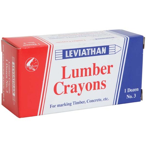 Leviathan No.3 Lumber Crayon Black 12-Pack