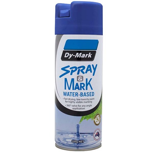 Dy-Mark Spray & Mark Water Based Blue 350g (Marking Out Paint)