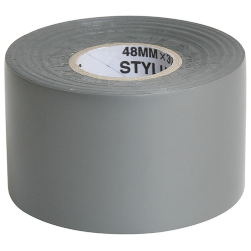 Dy-Mark Silver PVC Tape 48mm x 30m x 160um Roll - Box of 48