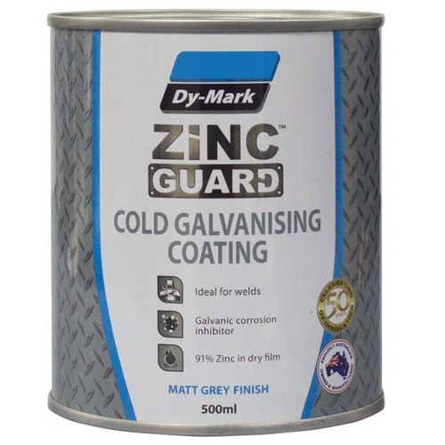 Dy-Mark Zinc Guard Cold Galvanising Coating Brush On 500ml