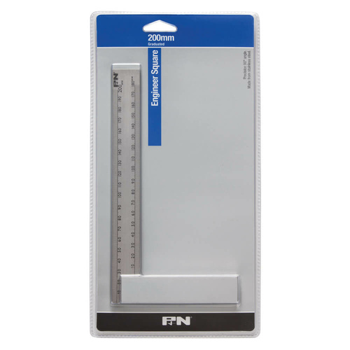 P&N 267SG1008 Workshop Engineers Square Precision Graduated 200 mm Stainless Steel