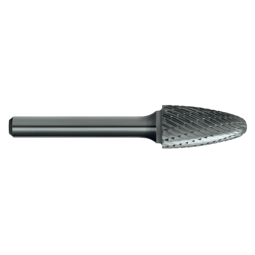 Sutton B204SF510 1/4 x 1/2 x 1/8 Shank Carbide Burr Tree Shape Radius End