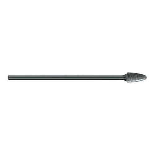 Sutton B213SF3L6 3/8 x 3/4 x 1/4 Shank Carbide Burr Tree Shape Radius End Long