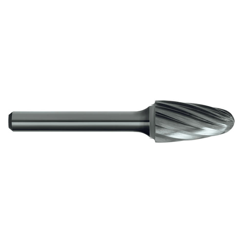 Sutton B219SF1AC 1/4 x 3/4 x 1/4 Shank Carbide Burr Tree Shape Radius End