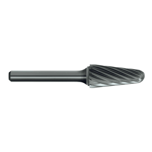 Sutton B220SL4AC 1/2 x 1 1/8 x 1/4 Shank Carbide Burr Taper Shape Radius End