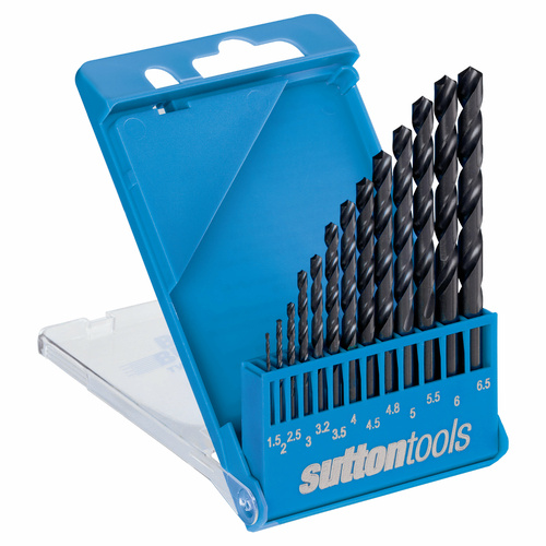 Sutton D102SM1 13 piece Blue Bullet Metric Jobber Drill Set HSS
