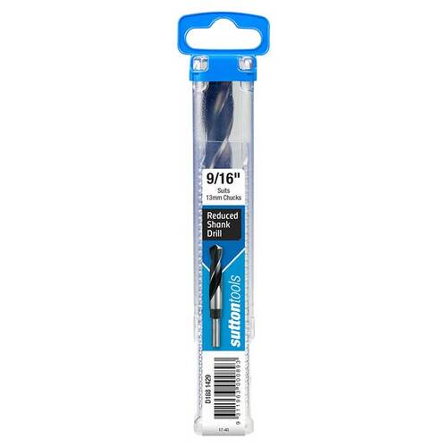 Sutton D1881429 9/16" Reduced Shank Drill Bit - 1/2" Shank - HSS - Blue