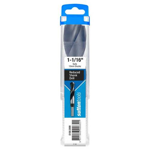 Sutton D1882699 1-1/16" Reduced Shank Drill Bit - 1/2" Shank - HSS - Blue