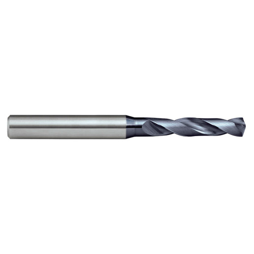 Sutton D3230100 1mm Carbide Drill Bit - 3xD - R30 N - VHM - AlCrN