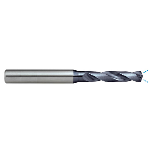 Sutton D3290830 8.3mm Carbide Drill Bit - 3xD - R30 N IK - VHM - AlCrN