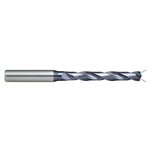 Sutton D3321600 16mm Carbide Drill Bit - 5xD - R30 N IK - VHM - AlCrN