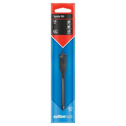 Sutton D5011600 16mm Spade Drill Bit - Carbon Steel - Carded