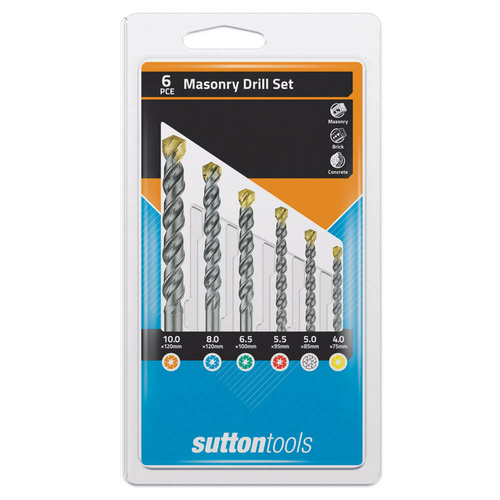 Sutton D600SMD2 Masonry Drill Set 6 piece - Standard Fixing - TCT