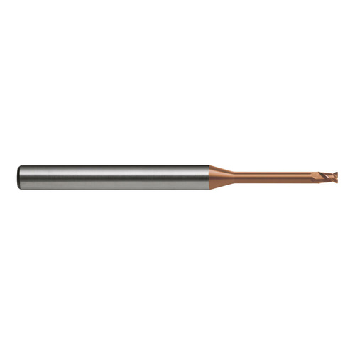 Sutton E5810021 0.2 x 4mm 2Flute Micro Endmill VHM Ultra TiSiN