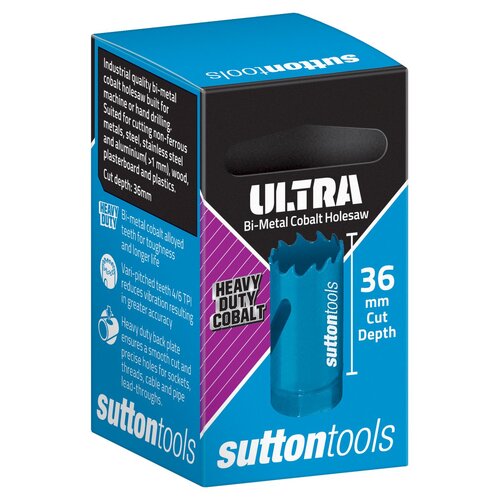 Sutton H1050140 14mm Bi-Metal Cobalt Hole saw (9/16") B-056 Heavy Duty