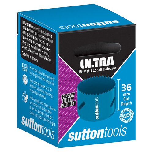 Sutton H1050520 52mm Bi-Metal Cobalt Hole saw (2-1/16") B-206 Heavy Duty