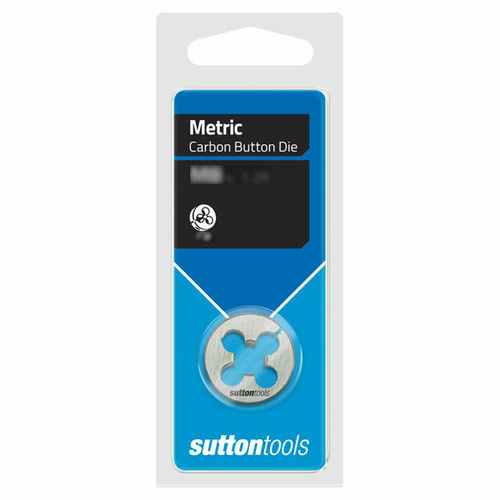 Sutton M4000300 M3 x 0.5mm 1" OD Metric Button Die - Carbon Steel