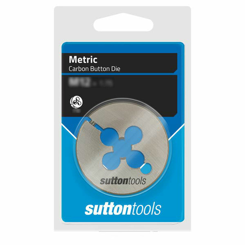 Sutton M4021200 M12 x 1.75mm 2" OD Metric Button Die - Carbon Steel