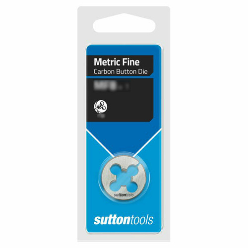 Sutton M4041206 MF12 x 1.25mm 1-1/2" OD Metric Fine Button Die - Carbon