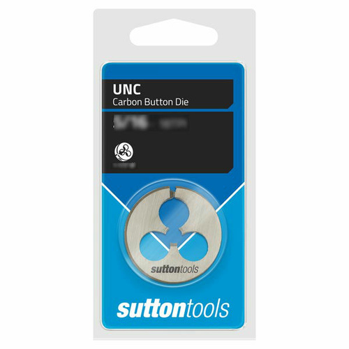 Sutton M4130794 UNC 5/16" x 18 TPI - 1-1/2" OD Button Die - Carbon Steel