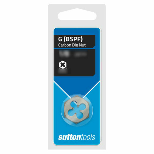 Sutton M4520973 BSPF 1/8" x 28 TPI - Imperial Die Nut - Carbon Steel
