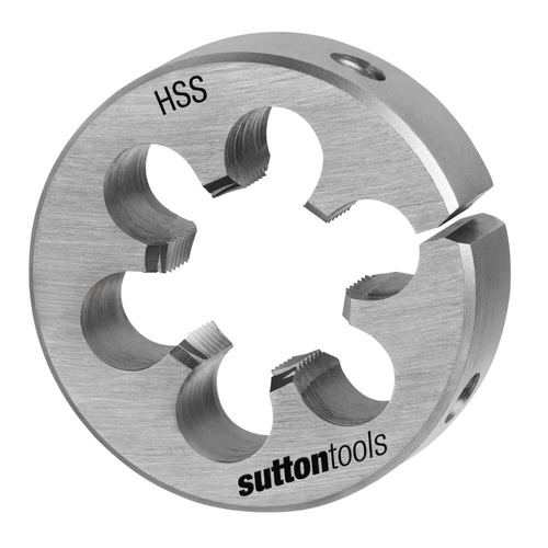 Sutton M5662858 8UN 1 1/8" x 8 TPI - 2-1/2" OD Button Die - HSS - Pro Series