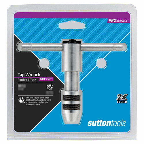 Sutton M9030635 M6 T-Type Ratchet Tap Wrench - Suits M3 to M6 - Tool Steel
