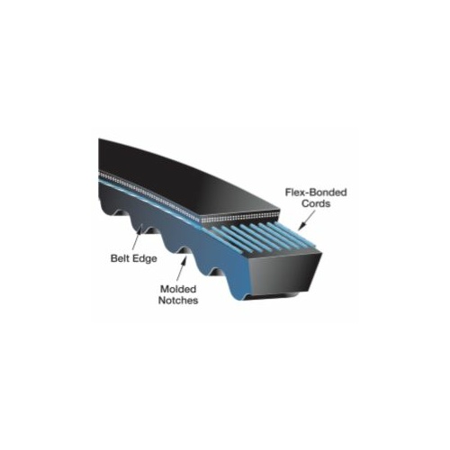 Gates CX136 (9014-6136) Tri-Power Notched (Cogged) Classical Section Belt