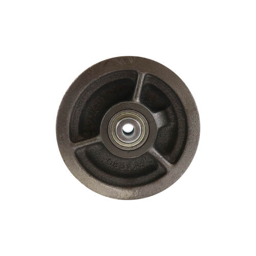 150mm V Groove Cast Iron Wheel - 20mm Precision Bearing Grey W8