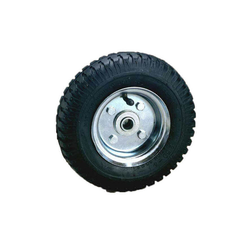 2.50 x 4 inch Offset Pneumatic Wheel Steel Centre 5/8" Ball Bearing